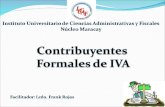 Contribuyentes formales y libros de iva
