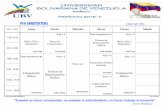 HORARIOS SECCIONES  MAÑANA 2016-II