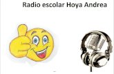 07oct2015  Primera emisón Radio escolar Hoya Andrea