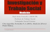 Medición, Muestreo, Entrevista (Investigación y Trabajo Social)