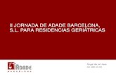 Asesoría laboral fiscal y contable Adade Barcelona presenta las II Jornadas para residencias geriatricas