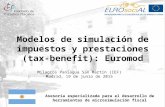 Modelos de simulación de impuestos y prestaciones (tax-benefit): Euromod / Milagros Paniagua San Martín - IEF