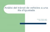 Anàlisi del trànsit de vehicles a una illa d'Igualada