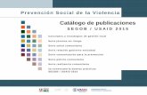 Catalogo Programa para la Convivencia Ciudadana