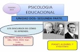 Psicologia educacional. Unidad dos 2 da. parte