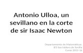 Antonio Ulloa, un sevillano en la corte de sir Isaac Newton