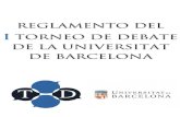 Reglamento Torneo Debate Universidad de Barcelona