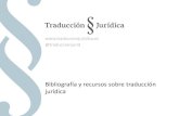 Bibliografía y recursos sobre la traducción jurídica