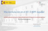 Microsimulación en el IEF. El IRPF español / María Jesús Burgos Prieto - IEF