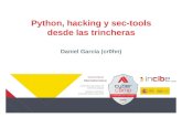 Cybercamp 2015 - Python, hacking y sec-tools desde las trincheras