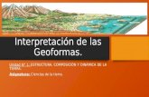 Interpretación de las geoformas.
