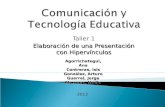 Elaboración de Hipervinculos - Comunicación y Tecnología Educativa