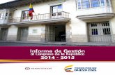 Informe de gestión al congreso de la república 2014 2015