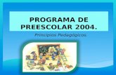 Programa de preescolar 2004