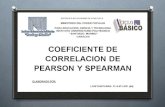 Presentación coeficientes pearson y sperman