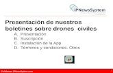 Presentación de los boletines sobre drones civiles de ipnewssystem