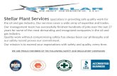 Stellar Plant Services Company Presentation