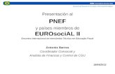 Presentación al PNEF y países miembros de EUROsociAL II - Antonio Barrios