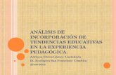 Adriana Elvira Gómez Castañeda  análisis incorporación de tendencias educativas desde la praxis.