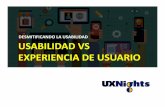 Usabilidad vs. Experiencia de Usuario - Adriana Martínez
