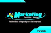 Portafolio de servicios Marketing Publicidad y Medios