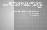Instalación de ubuntu en una maquina virtual