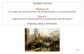 Sociales Bloque IX - Tema 5: Liberalismo y Nacionalismo se extienden por Europa II (España, Italia y Alemania)