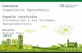 Unidad 4 | Sustentabilidad de los Sistemas | Introducción a los Sistemas Agroproductivos