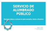 Servicio de alumbrado público Colombia generalidades