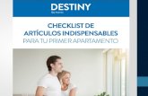 Checklist de artículos indispensables para tu primer apartamento   enero