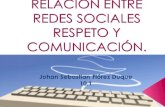 Relacion entre redes sociales respeto y comunicación