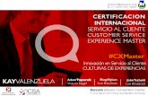 Certificación Internacional en Servicio al Cliente Cxmaster Rep. Dom. feb 9 y 10 2016