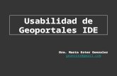 Proyecto Usabilidad de Geoportales IDE