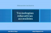 Tecnologías educativas accesibles.