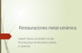 Restauraciones metal cerámica