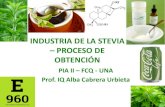Industria de la stevia proceso de obtención de steviósidos de alta pureza