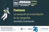 “Fontown, la revolución en la distribución de tipografías” (presentación de Ana Moliz para jornada de grafismo y comunicación visual #tipomasters2)
