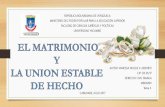 Cuadro Comparativo del Matrimonio Y La Union Estable de Hecho.