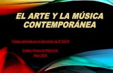 Trabajo música y arte contemporáneo 3ºESO B. Mayo 2016