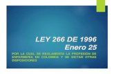 Ley 266 25 01-96