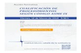 Cualificación de procedimientos según ASME IX (03/18)