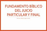 Fundamento bíblico del juicio particular y final