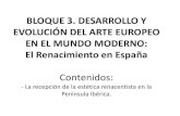 Arte del Renacimiento en España, estándares de aprendizaje EBAU