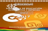 Resolucion Ministerial Nro.001/2017 Educacion Alternativa y Especial