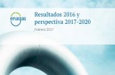 Presentación de resultados 2016 y Perspectiva 2017-2020