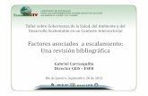 Gabriel Carrasquilla - Factores asociados a escalamiento: Una revisión bibliográfica