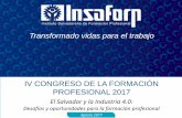 Presentación IV Congreso de la Formación Profesional 2017 Centros de Formación 28 julio