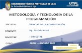Metodología Y Tecnología de Programación (I Bimestre)