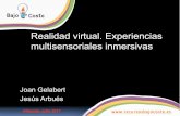 Presentación Taller Experiencias Multisensoriales Inmersivas con Realidad Virtual