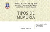 TIPOS DE MEMORIA Y EL OLVIDO - UNY.
